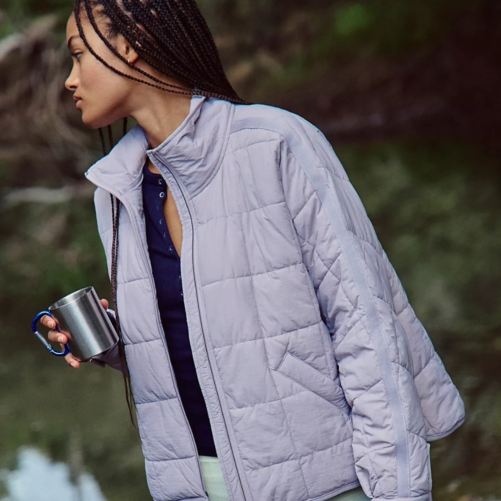 Free People Pippa Packable Puffer - Lilac
